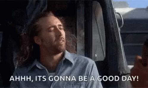Nicolas Cage Today Was A Good Day GIF