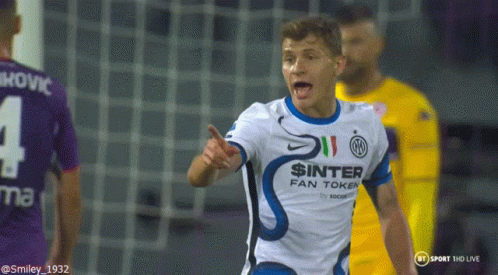 Nicolò Barella Berhalter Points At Someone GIF