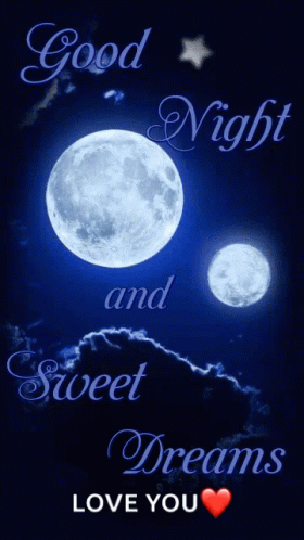 Night Bright Sky Romantic Greeting GIF