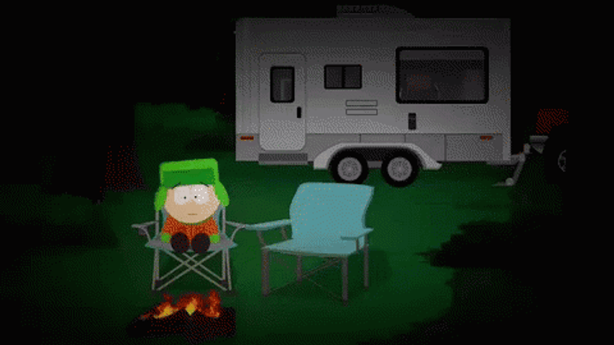 Night Camping Eric Cartman South Park GIF