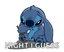 Night I Guess Lonely Stitch GIF