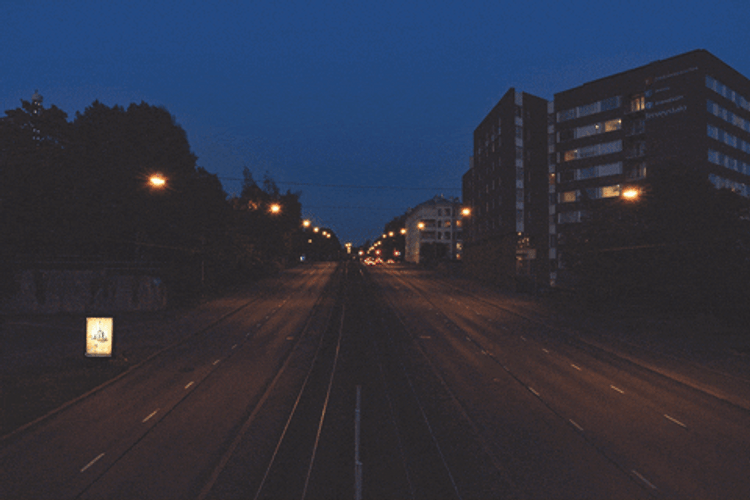 Night Roads Timelapse GIF