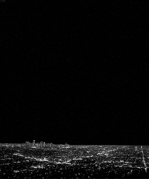 Night Sky City Lights GIF