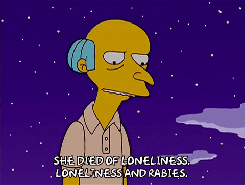 Night Sky Mr. Burns The Simpsons GIF