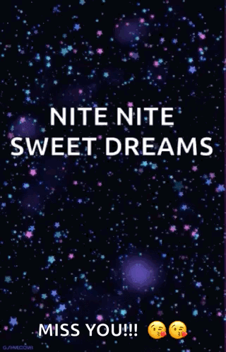 Night Sky Stars Nite Nite Sweet Dreams Miss You GIF
