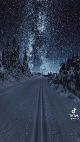 Night Sky Winter GIF