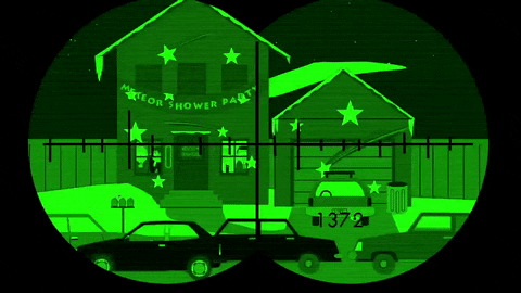 Night Vision Binocular House Stalk GIF