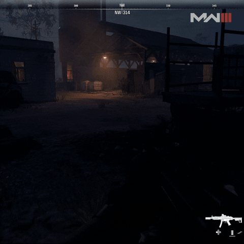 Night Vision Guy Bringing Gun GIF