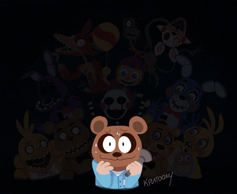 Nights Freddy Shadow Jumpscare Animation GIF