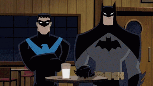 Nightwing And Batman Justice League GIF