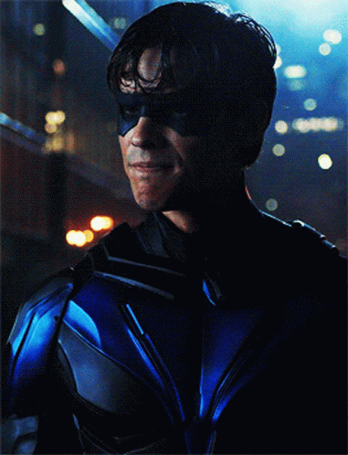 Nightwing Brenton Thwaites Contemplating GIF