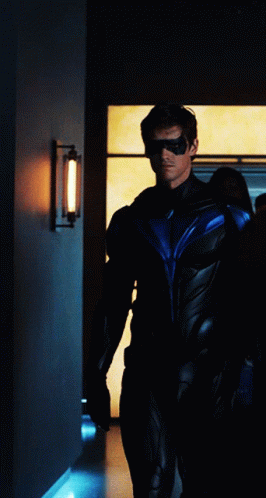 Nightwing Dick Grayson Brenton Thwaites Approaching GIF