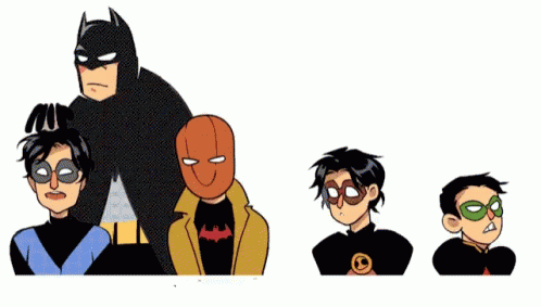 Nightwing Justice League Line Up GIF