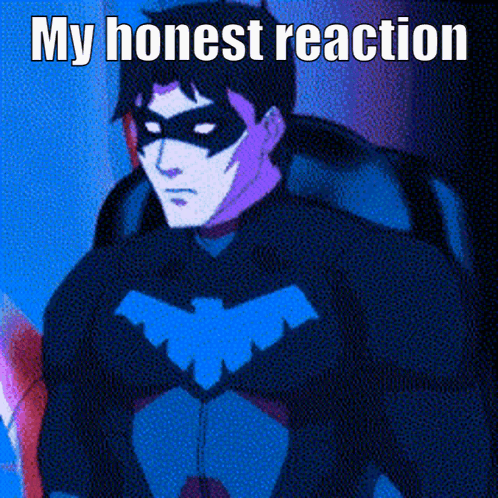 Nightwing Nonchalant Honest Reaction GIF