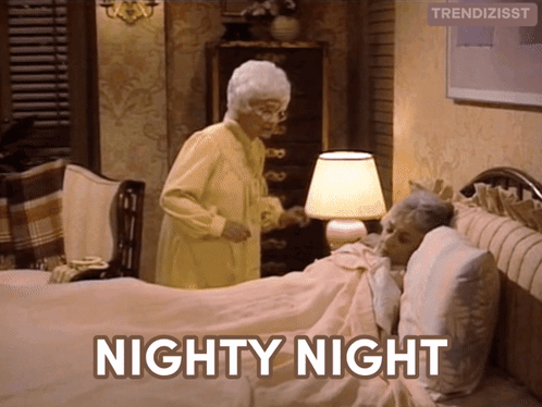 Nighty Night Kiss On Forehead GIF