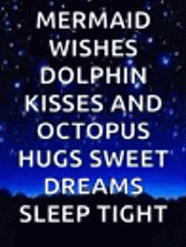Nighty Night Mermaid Wishes GIF