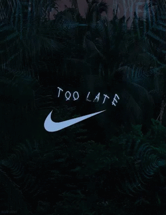 Nike Logo Lit Up in Dark