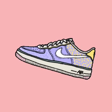 Nike Women Cartoon Shoes GIF