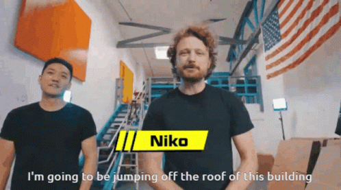 Niko Jumping Off Roof of His Building