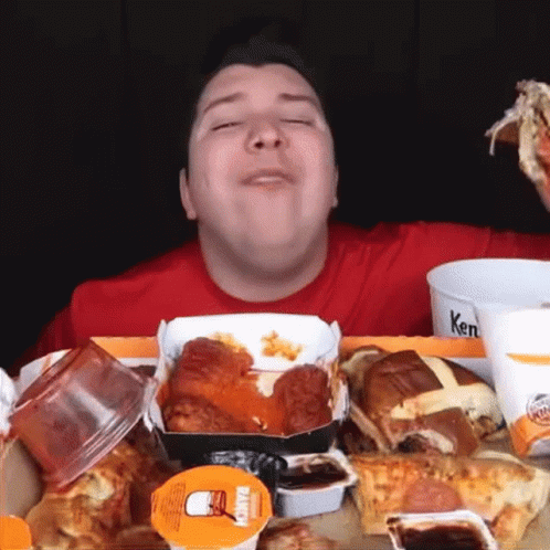 Nikocado Avocado Eating Hamburger GIF