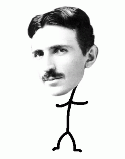 Nikola Tesla Stick Figure Dance GIF
