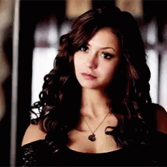 Fascinating Nina Dobrev Staring GIF