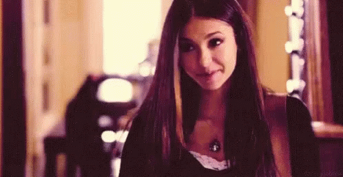 Vampire Diaries Smiling Nina Dobrev GIF