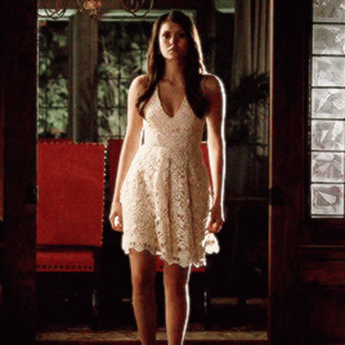Nina Dobrev Walking Gorgeously GIF