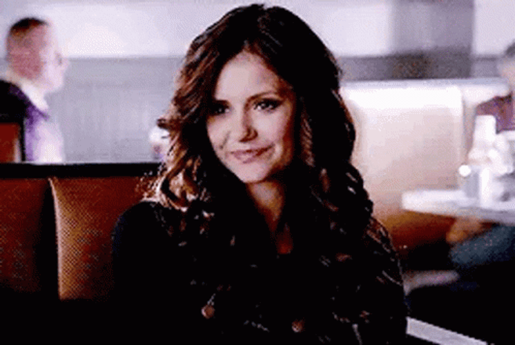 Nina Dobrev Calm Smile GIF