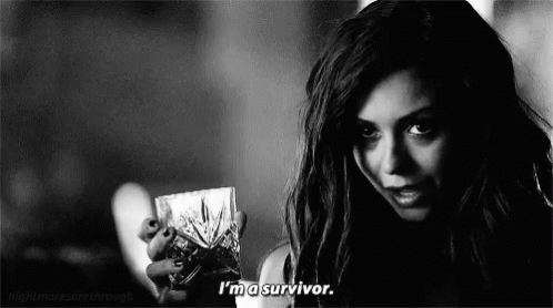 Nina Dobrev Im A Survivor Vampire GIF