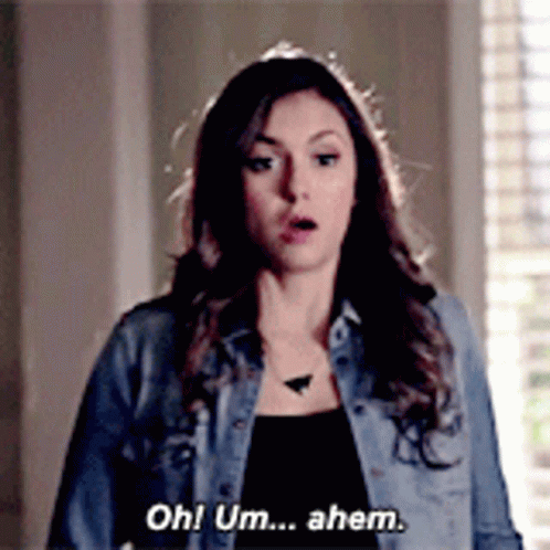 Nina Dobrev Oh Um Ahem GIF