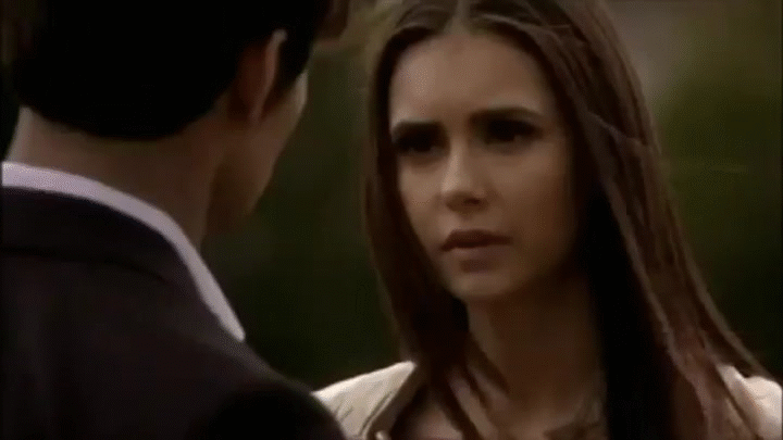 Nina Running Away From Ian Somerhalder GIF