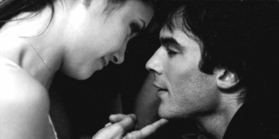Nina Touching Ian Somerhalder GIF