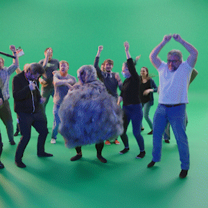 Nine Eight Central Green Screen Party GIF