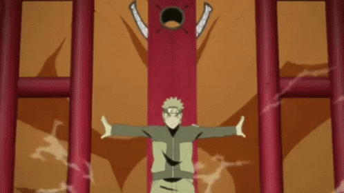 Nine Tails Naruto Kurama Unleashed GIF