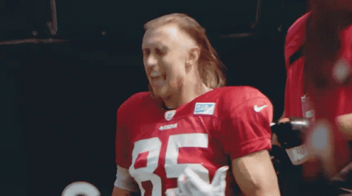 Niners George Kittle Full Of Energy GIF