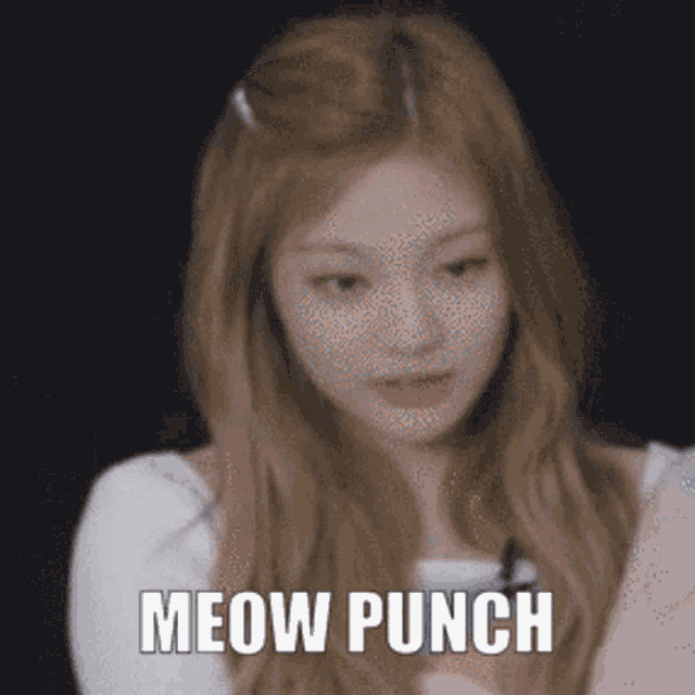 Ningning Kpop Meow Punch GIF