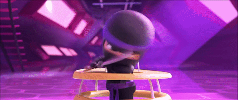Ninja Jimbo Boss Baby Fight GIF