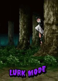 Ninja Lurking Behind The Tree GIF