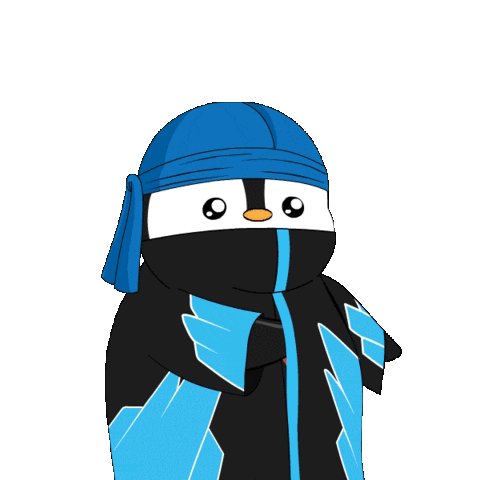 Ninja Penguin Heart You GIF