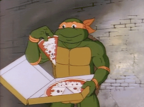 Ninja Turtle Delicious Pizza GIF