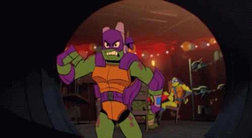 Ninja Turtle Tmnt Donatello Running Fast GIF