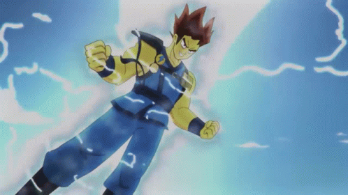 Ninjago Anime Jay Power Up GIF