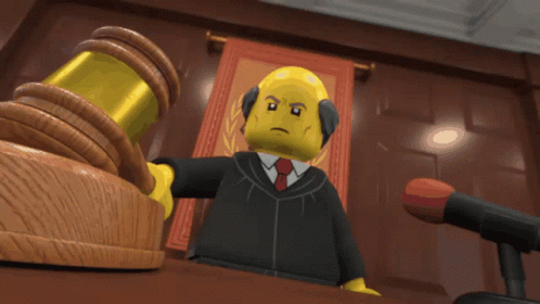 Ninjago Judge Garry Chalk Pound Gavel GIF