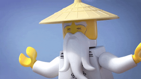 Ninjago Lego Master Doing Meditation GIF