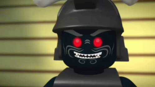 Ninjago Lord Garmadon Eat Larva Wink GIF