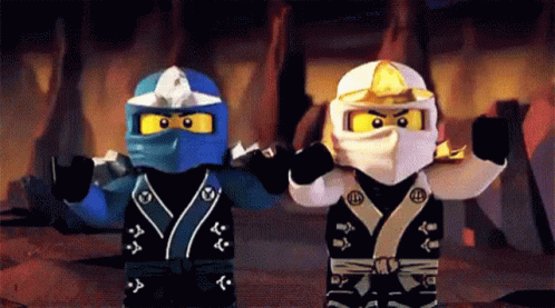 Ninjago Ninja Outfit Celebration High Five GIF