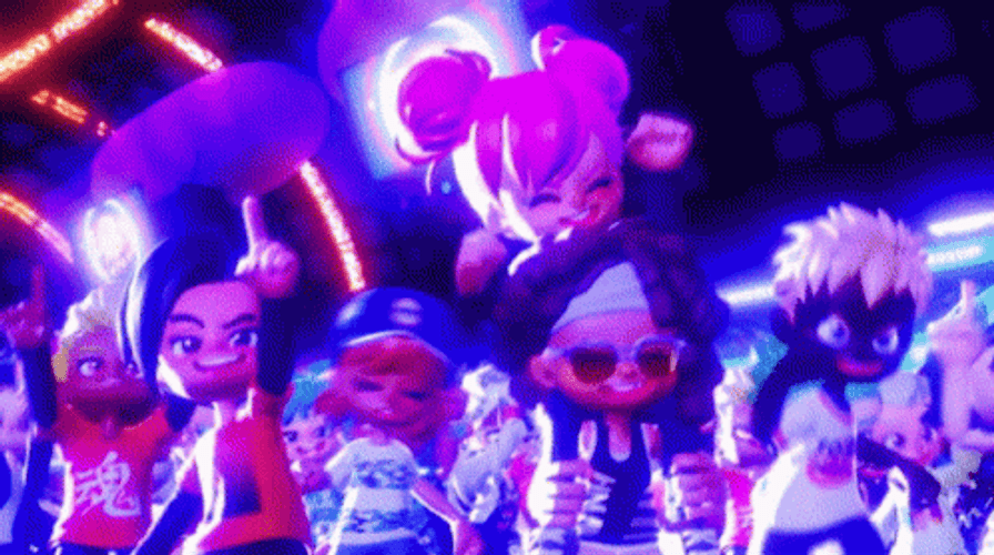 Ninjala Crowd Cheering Dancing GIF