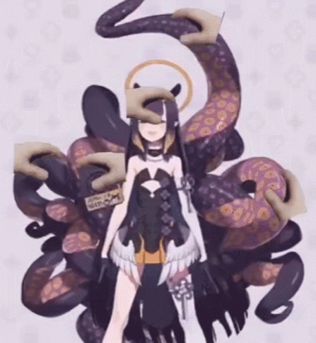 Ninomae Ina'nis Anime Tentacle GIF