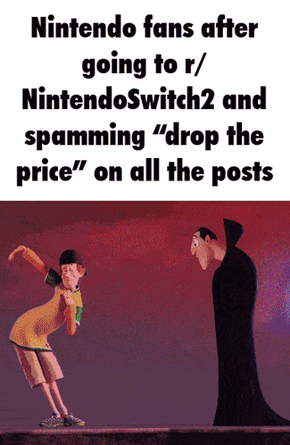 Nintendo Fans Spamming Drop The Price Posts GIF